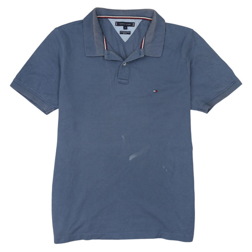 Tommy Hilfiger Men's Blue Slim Fit Cotton Polo Shirt XL