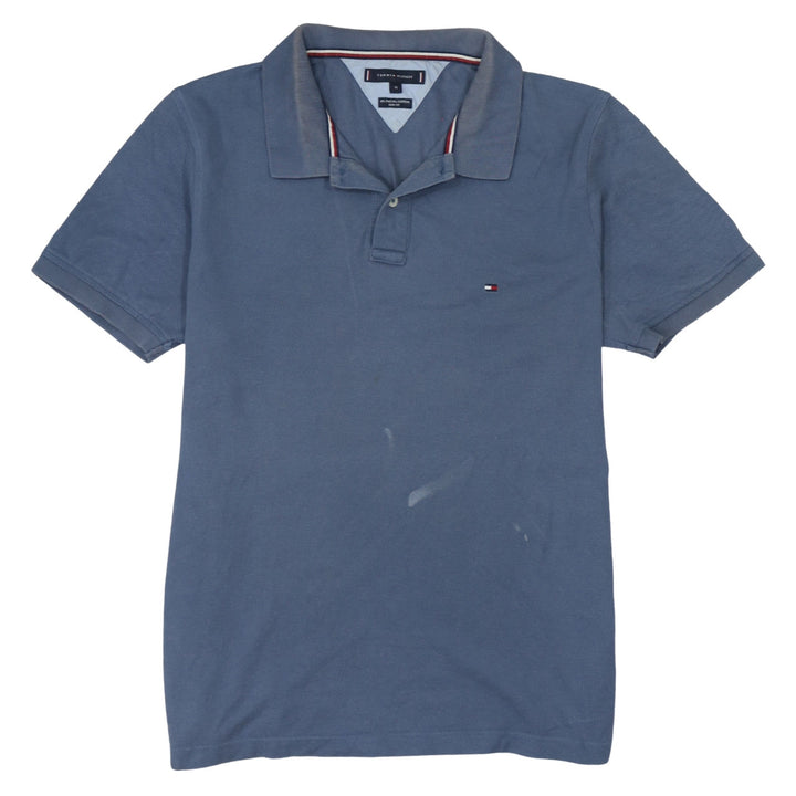 Tommy Hilfiger Men's Blue Slim Fit Cotton Polo Shirt XL