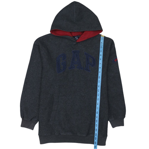 GAP Kids Dark Grey Pullover Hoodie Teens Size 14-16 Logo Design