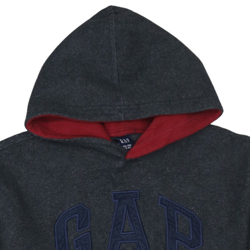 GAP Kids Dark Grey Pullover Hoodie Teens Size 14-16 Logo Design