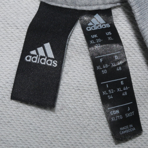 Adidas Women’s Grey XL Crew Neck Pullover Sweatshirt Classic Logo