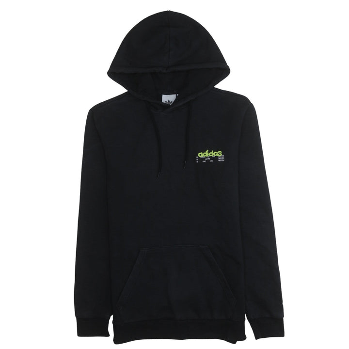 adidas Men's Black Pullover Hoodie Small Graphic Fleece