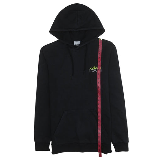 adidas Men's Black Pullover Hoodie Small Graphic Fleece