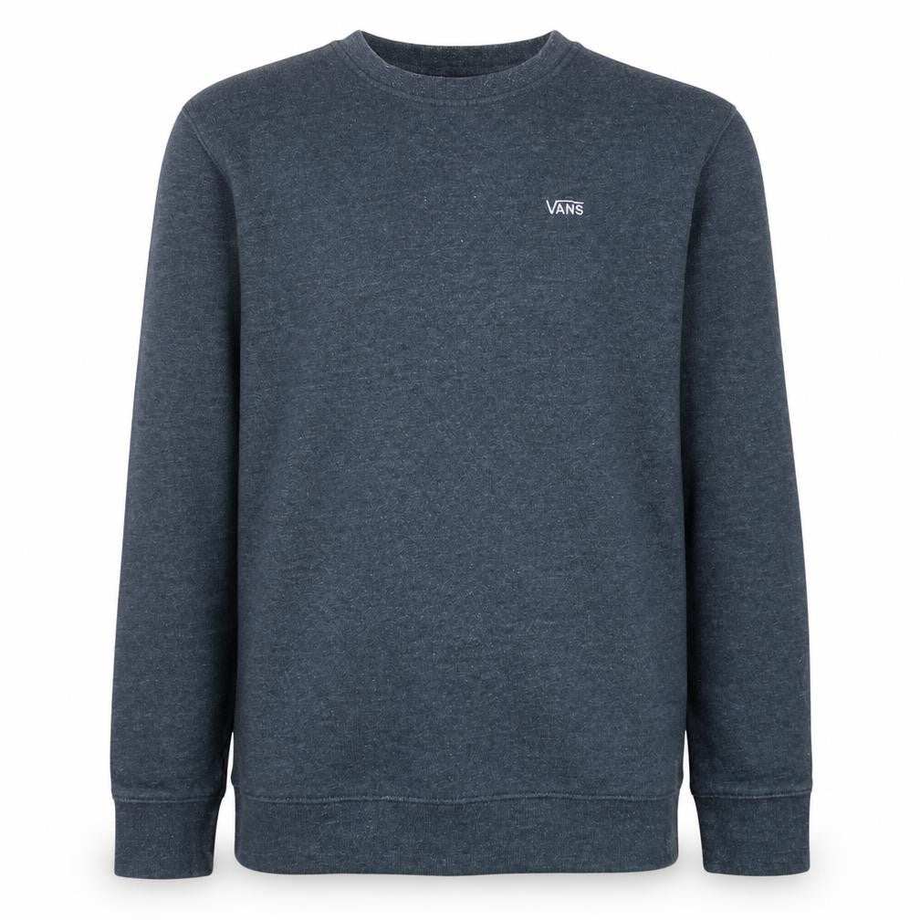 Front view of Vans Men's Grey Medium Crew Neck Pullover Sweatshirt