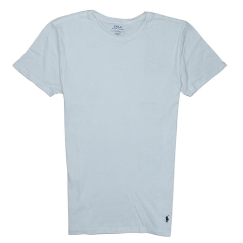 Ralph Lauren Men White Cotton Short Sleeve Crew Neck T-Shirt L