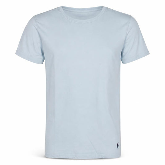 Front view of Ralph Lauren Men White Cotton Short Sleeve Crew Neck T-Shirt L