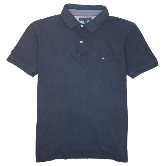 Tommy Hilfiger Men's Navy Blue Regular Fit Cotton Polo Shirt XL