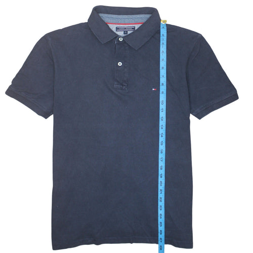 Tommy Hilfiger Men's Navy Blue Regular Fit Cotton Polo Shirt XL