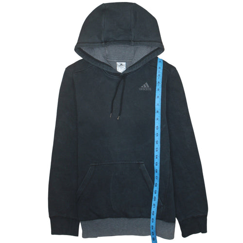 adidas Men's Black Pullover Hoodie Small Regular Fit Fleece