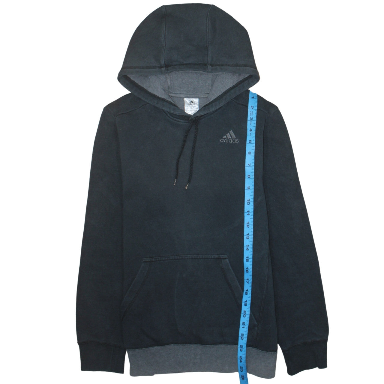adidas Men's Black Pullover Hoodie Small Regular Fit Fleece