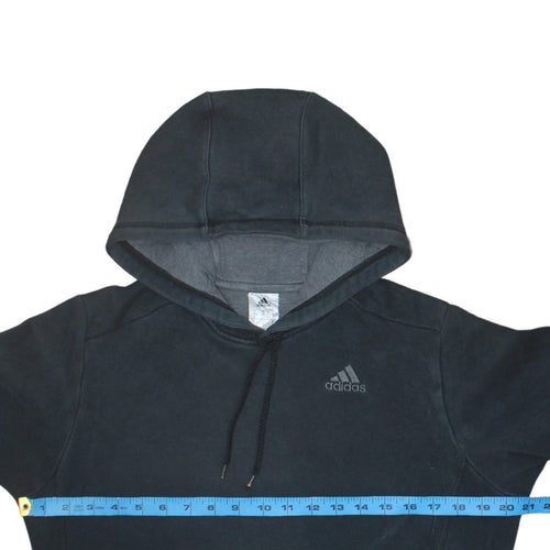 adidas Men's Black Pullover Hoodie Small Regular Fit Fleece