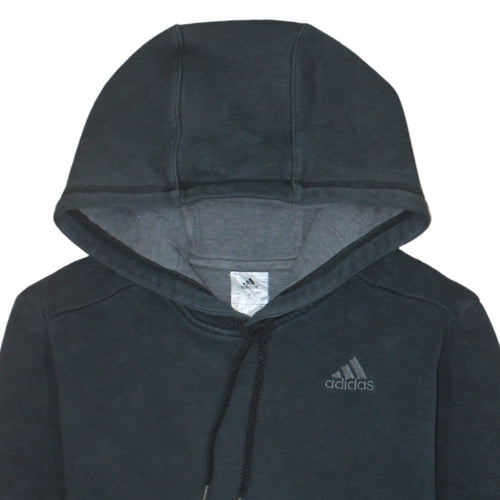 adidas Men's Black Pullover Hoodie Small Regular Fit Fleece