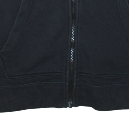 Nike Men's Black XS Full Zip Fleece Hoodie with Logo Tape Detail