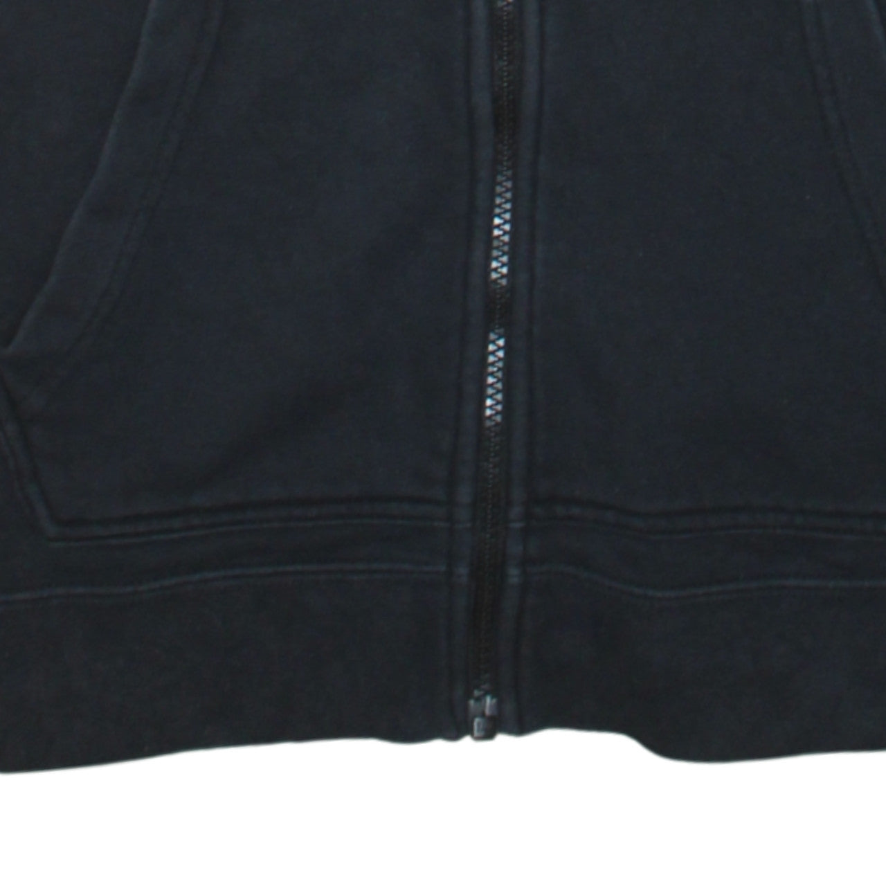 Nike Men's Black XS Full Zip Fleece Hoodie with Logo Tape Detail