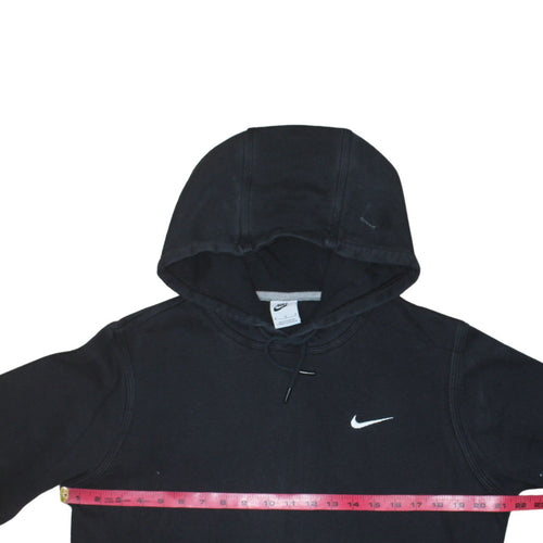 Nike Men's Black Pullover Hoodie M Logo Sports Fleece Sweatshirt