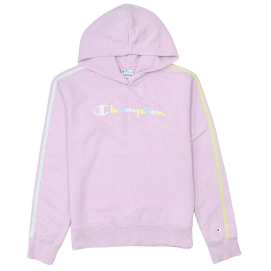 Champion Girls Pink Logo Pullover Hoodie 13-14 Years XL