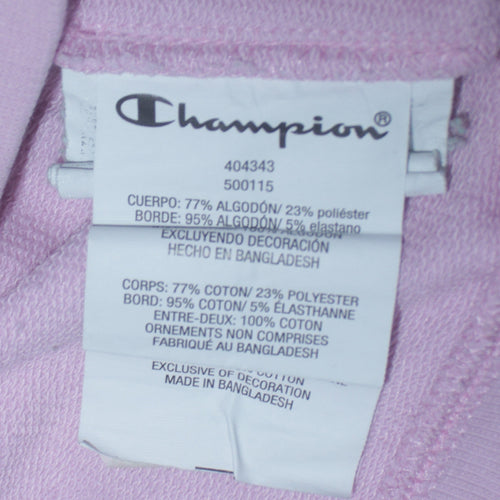 Champion Girls Pink Logo Pullover Hoodie 13-14 Years XL