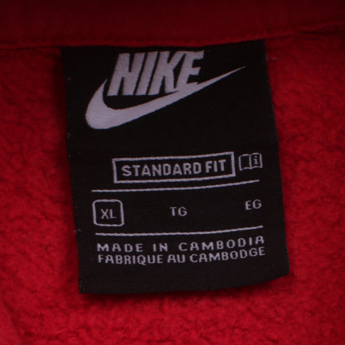 Nike Women's Red Pullover Hoodie XL Standard Fit Sweatshirt