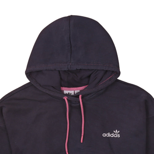 Adidas Womens Navy Pullover Hoodie Size 16 Hooded Sweatshirt