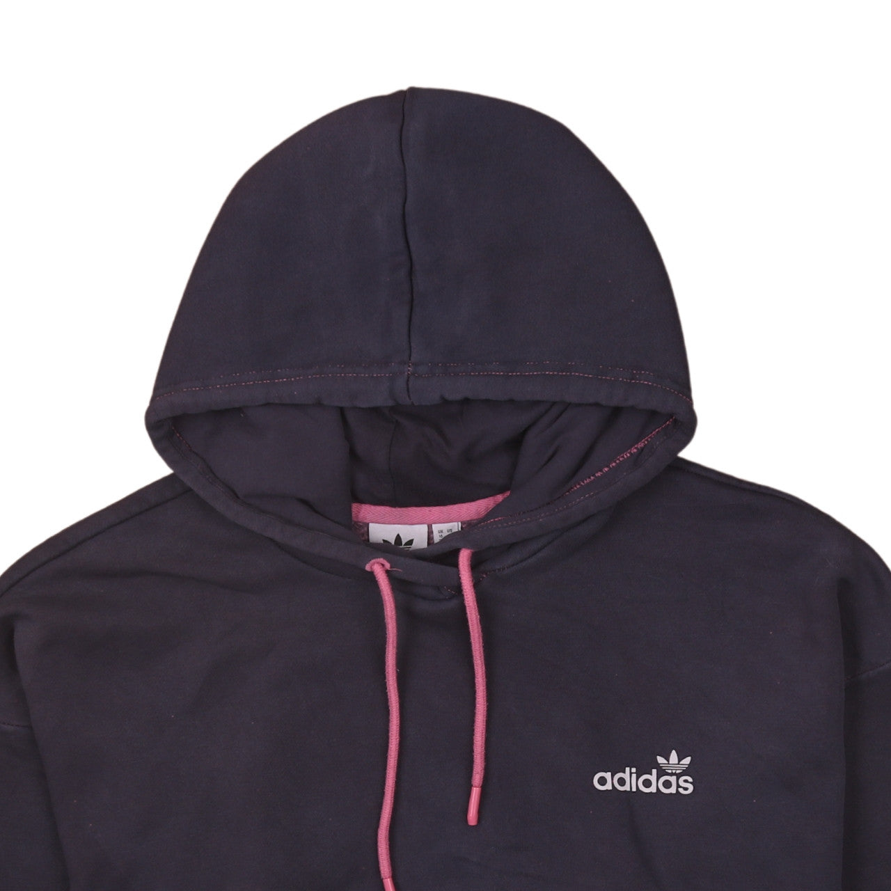 Adidas Womens Navy Pullover Hoodie Size 16 Hooded Sweatshirt