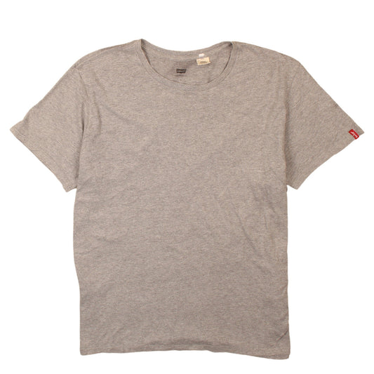 Levi's Men's Grey Crew Neck Cotton T-Shirt Size L