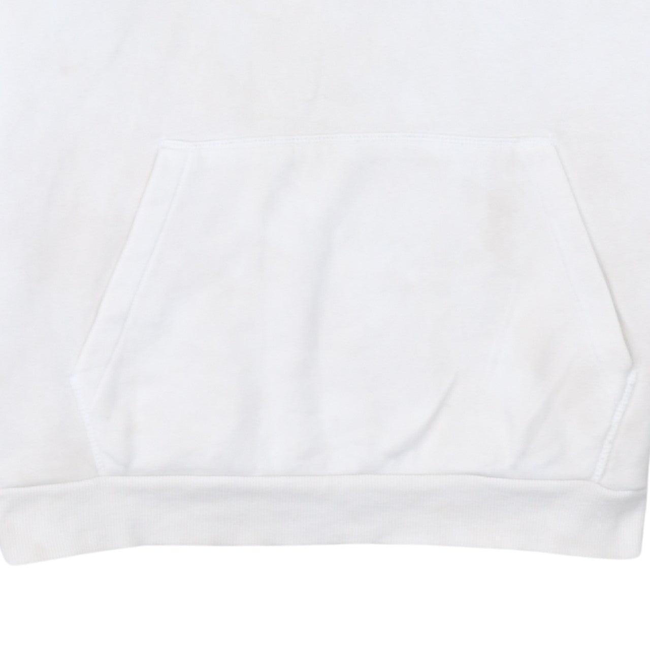 FILA Women's White Hoodie L Logo Tape Pullover Cotton Blend