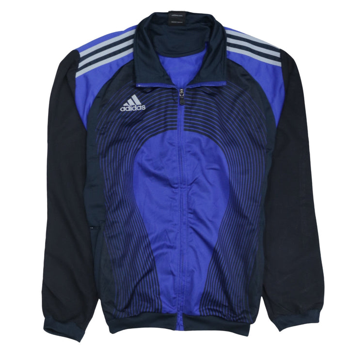 Adidas Men's Blue Full Zip Sports Sweatshirt Jacket L