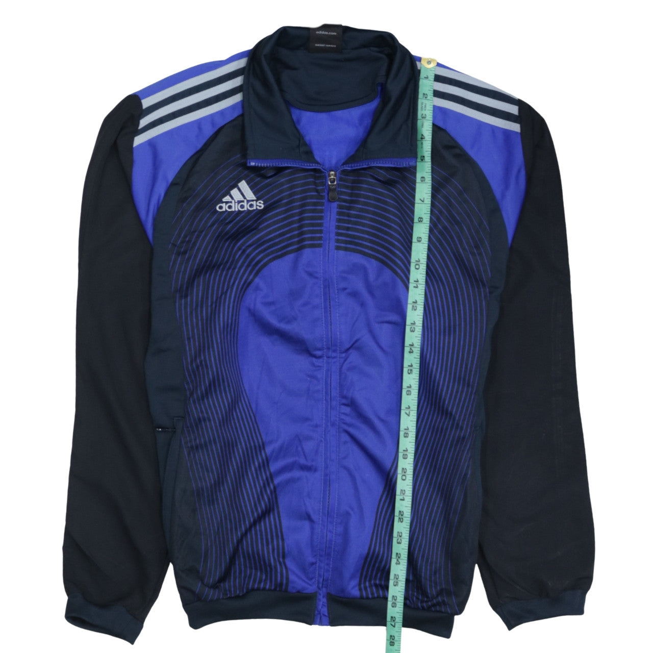 Adidas Men's Blue Full Zip Sports Sweatshirt Jacket L