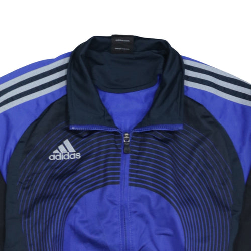 Adidas Men's Blue Full Zip Sports Sweatshirt Jacket L