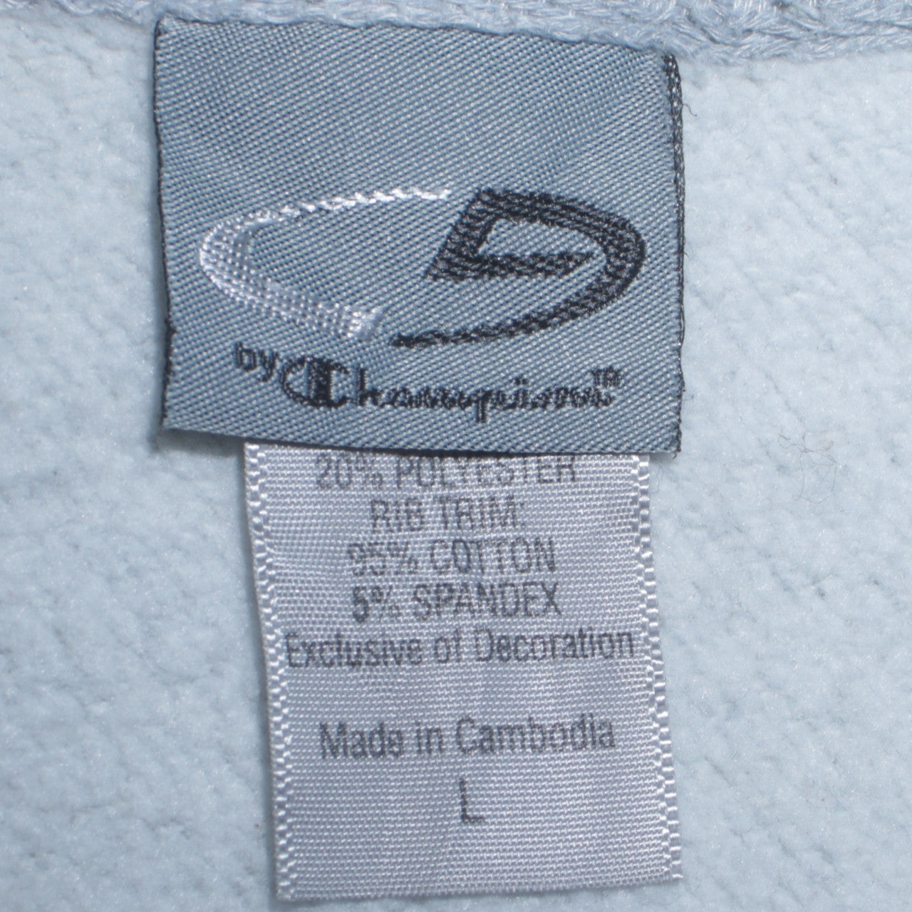 Champion Women’s Grey Full Zip Hoodie Size L Cotton Blend