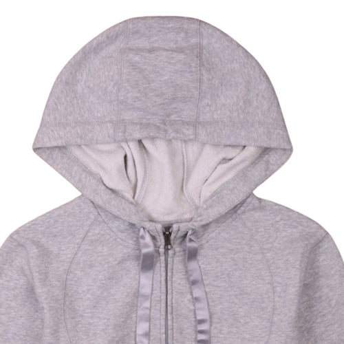 Champion Women’s Grey Full Zip Hoodie Size L Cotton Blend
