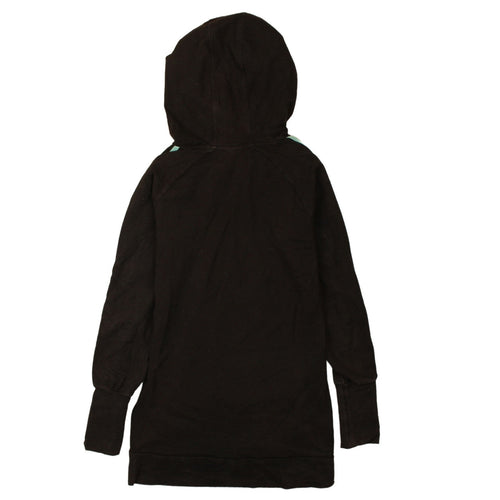 Adidas Womens Black Hoodie Size 10 Drawstring Pullover Tunic