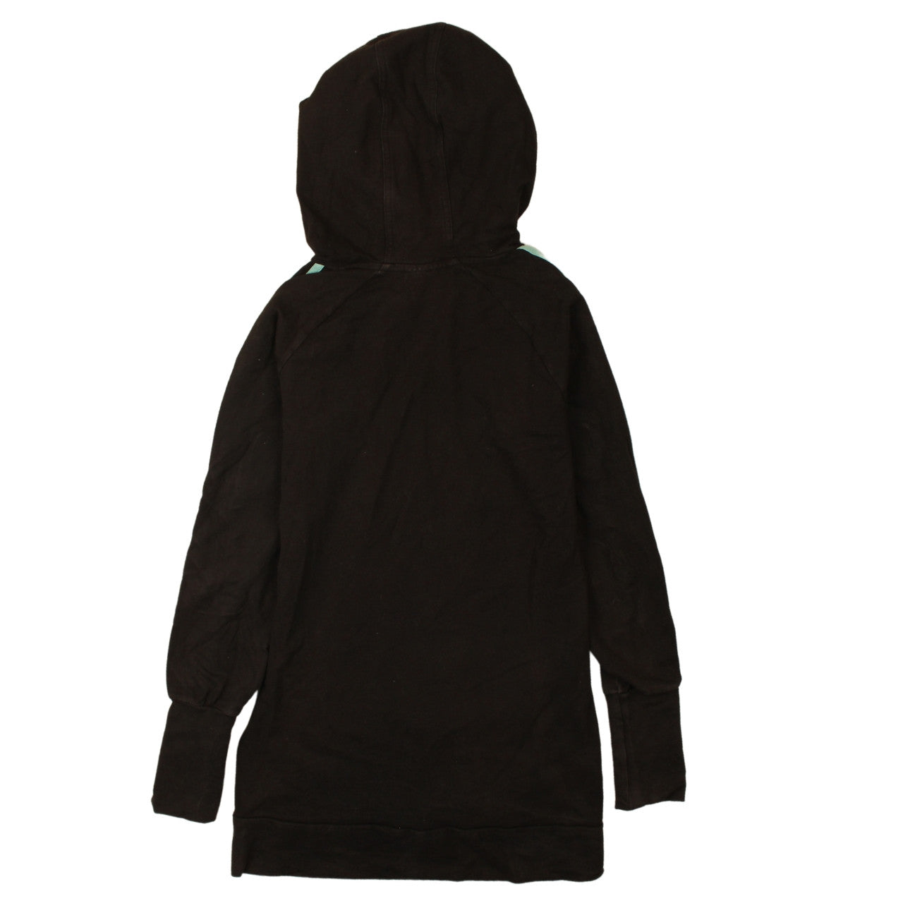 Adidas Womens Black Hoodie Size 10 Drawstring Pullover Tunic