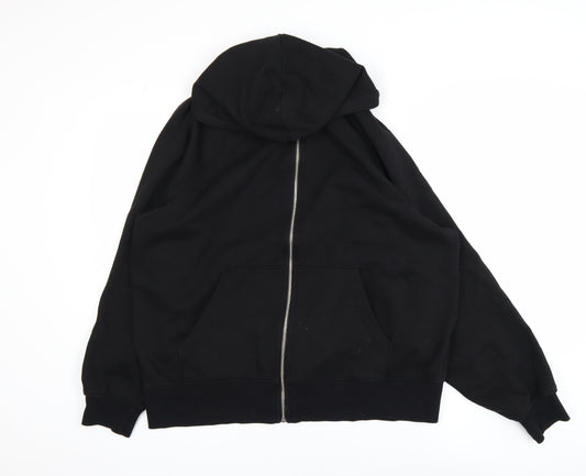 H&M Divided Men's Black S Hooded Full Zip Basic Jacket