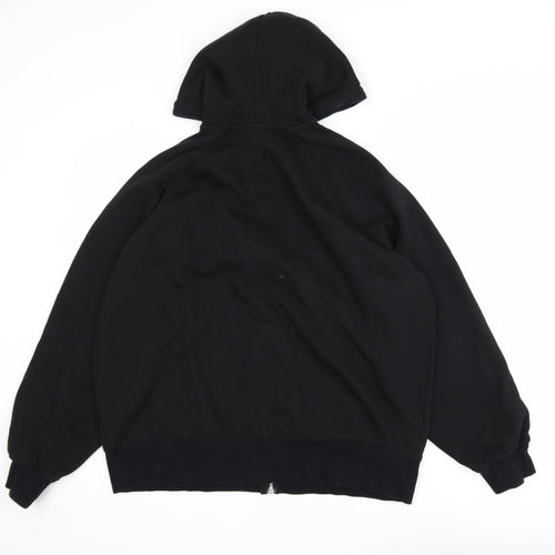 H&M Divided Men's Black S Hooded Full Zip Basic Jacket