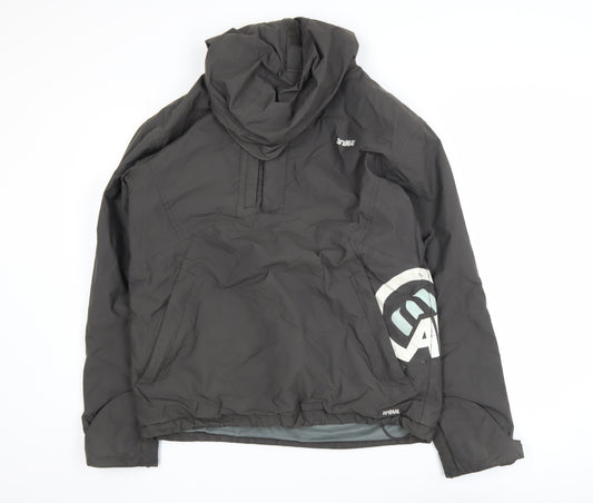 Animal Men’s Black Hooded Anorak Jacket Size M Waterproof Outdoor