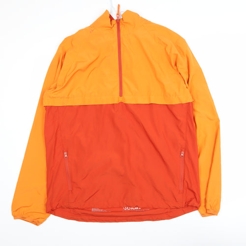 BAM Men's Orange Lightweight Windbreaker Jacket Size L
