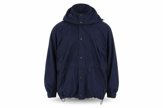 Front view of Regatta Men's Blue Waterproof Parka Jacket M Hooded Windproof