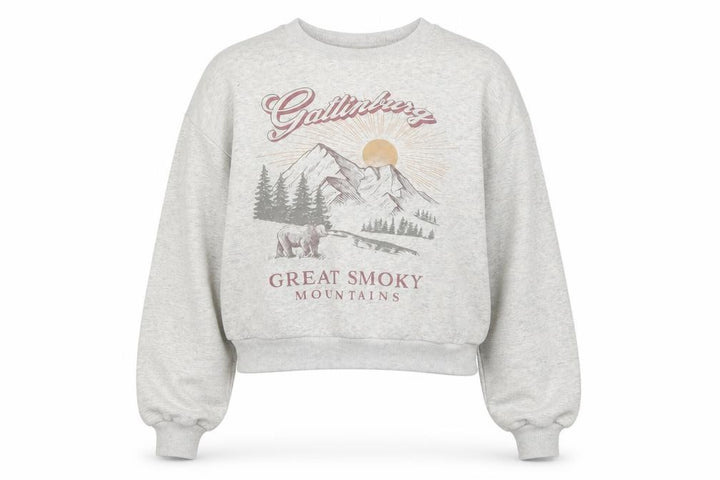 Hollister Womens Grey Gatlinburg Great Smoky Mountains Pullover Sweatshirt XXS