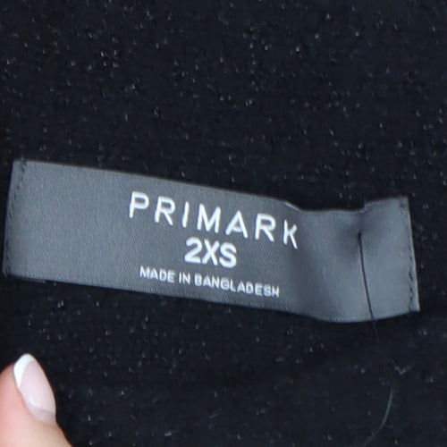 Primark Women’s Black Sequin Long Sleeve Pullover Jumper 2XS