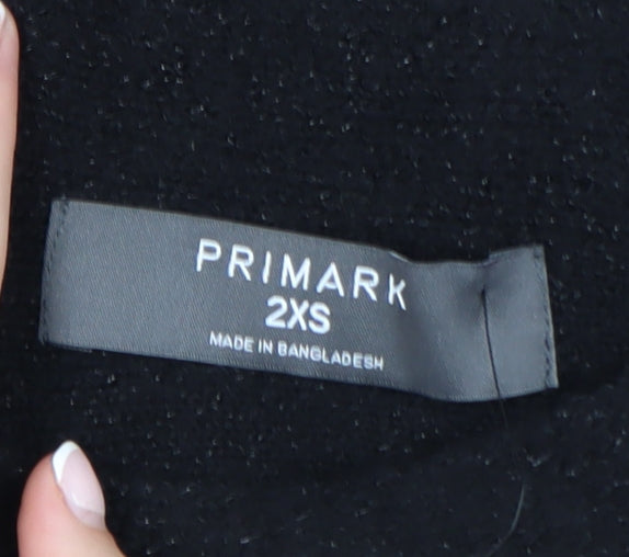 Primark Women’s Black Sequin Long Sleeve Pullover Jumper 2XS