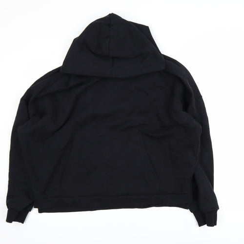 ASOS DESIGN Womens Black Cotton Pullover Hoodie M 40in Chest