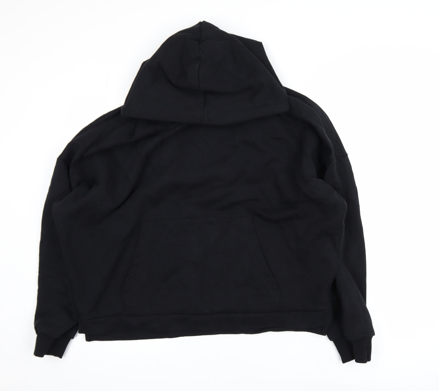 ASOS DESIGN Womens Black Cotton Pullover Hoodie M 40in Chest