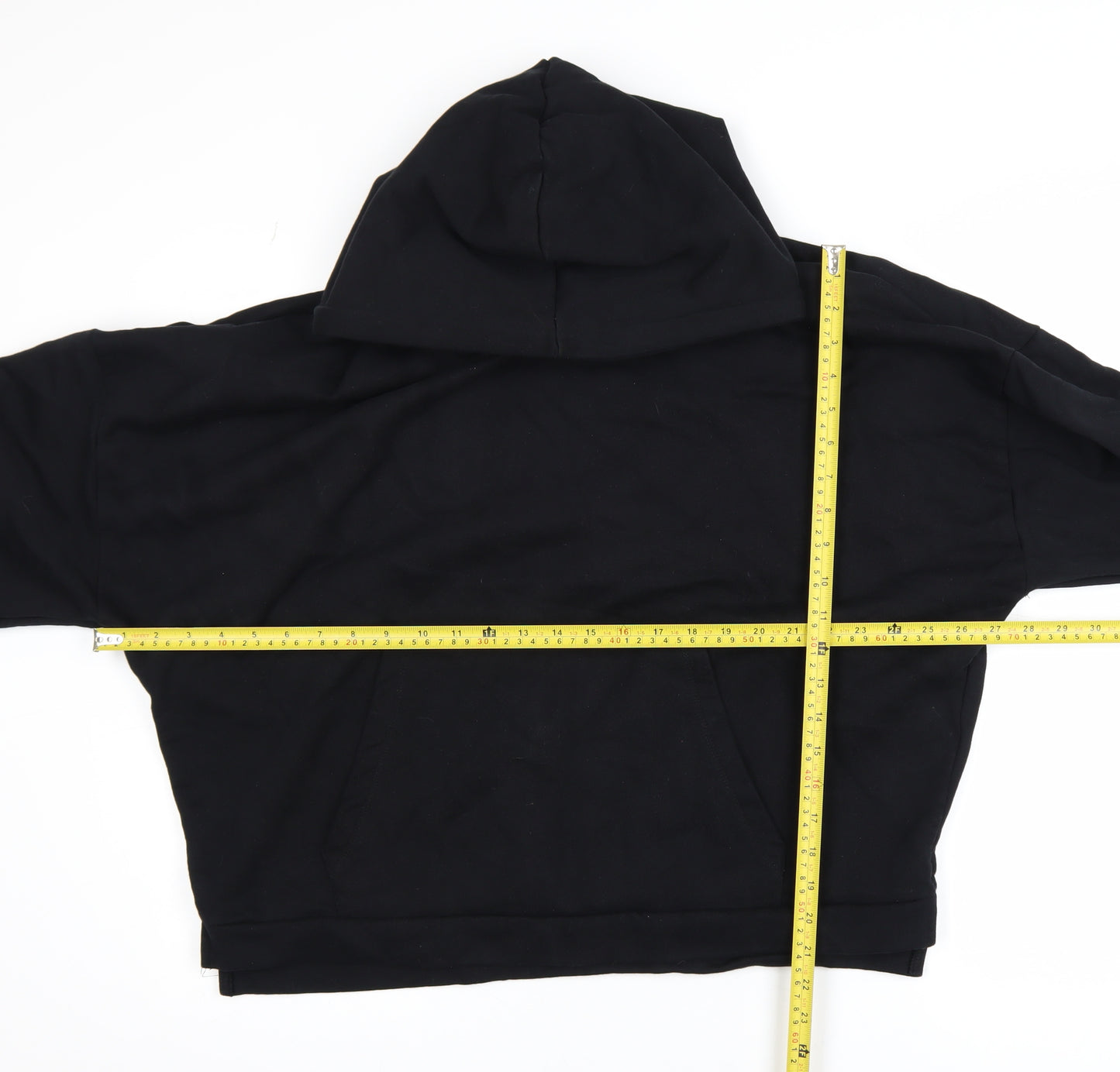 ASOS DESIGN Womens Black Cotton Pullover Hoodie M 40in Chest