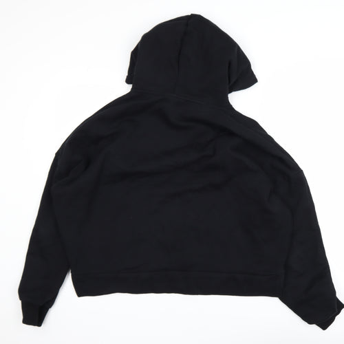 ASOS DESIGN Womens Black Cotton Pullover Hoodie M 40in Chest
