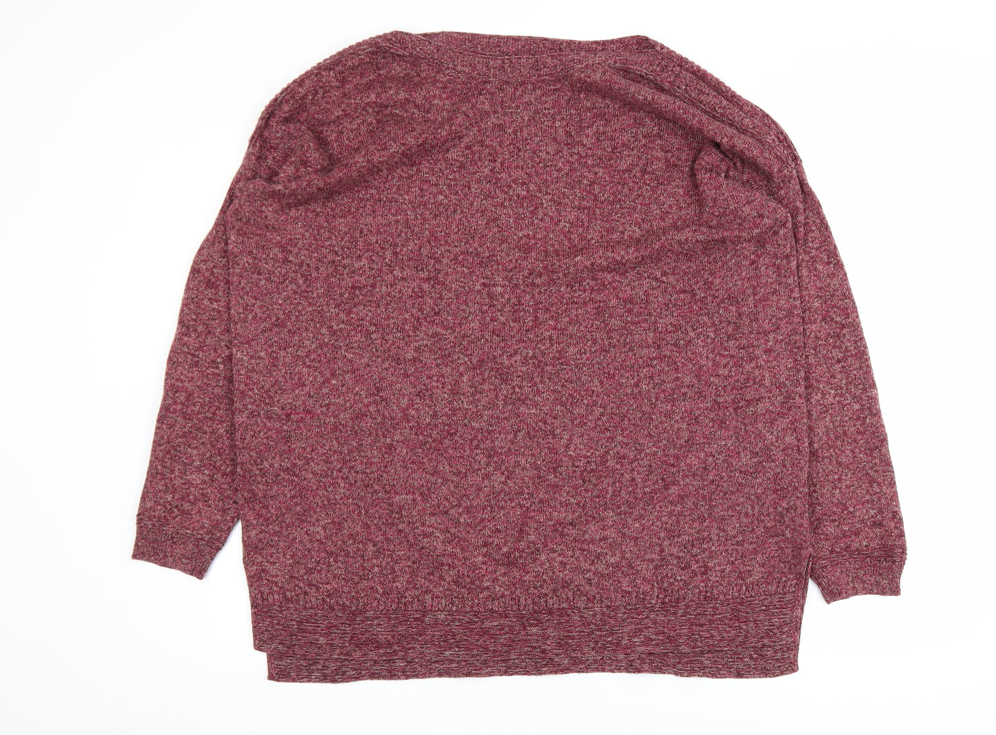 Old Navy Women's Red Knit Long Sleeve Pullover Jumper XL