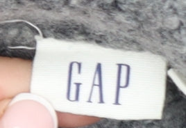 GAP Womens Grey Wool Alpaca Roll Neck Chunky Knit Jumper M