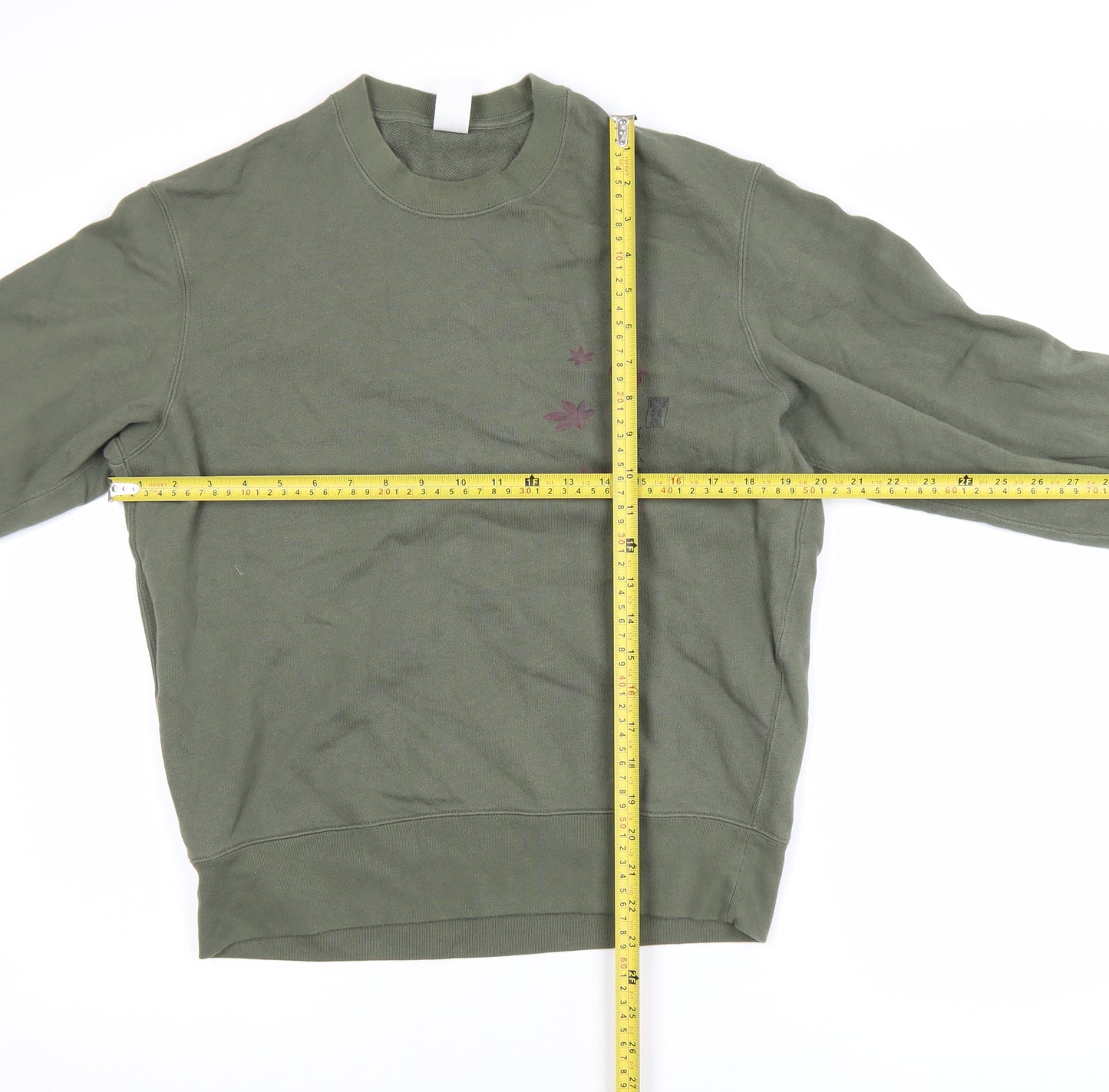 Uniqlo Men’s Green Graphic Art Sweatshirt S Regular Fit