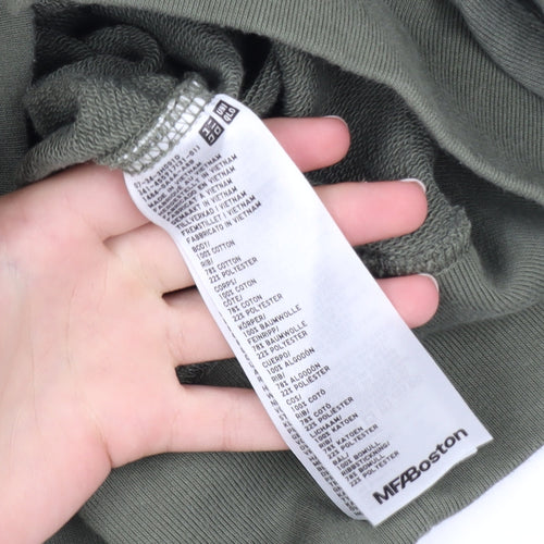 Uniqlo Men’s Green Graphic Art Sweatshirt S Regular Fit