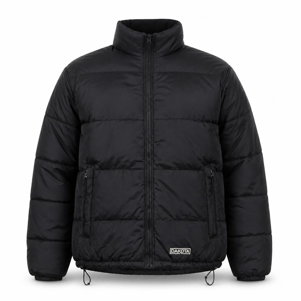Dakota Men’s Black XL Puffer Jacket Nylon Winter Outdoor Full Zip